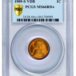 1909-S VDB cent MS66RD+ PCGS Secure Plus