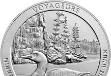 Voyageurs 5-ounce silver ATB coin