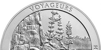 Voyageurs 5-ounce silver ATB coin