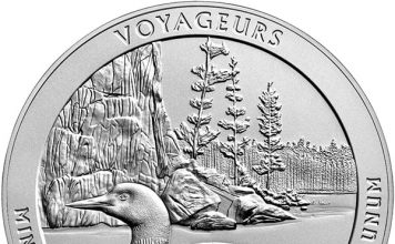 Voyageurs 5-ounce silver ATB coin