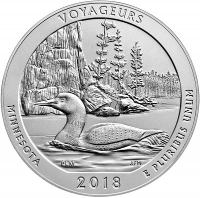 Voyageurs 5-ounce silver ATB coin