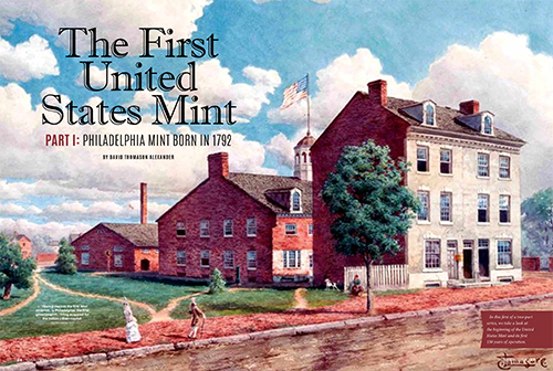 drawing of the first US Mint