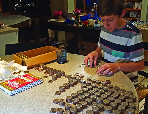 Challenge of Teaching Kids about Money in a Cashless Society Youth presentation of coin collection