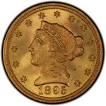 1895 $2½ Liberty gold