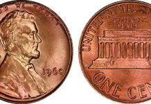 1960-P Small Date cent