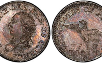 1792 half dime.