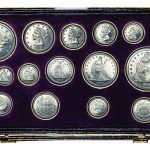 1868 set of U.S. aluminum coins