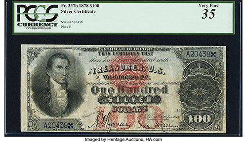 1878 $100 Silver Certificate