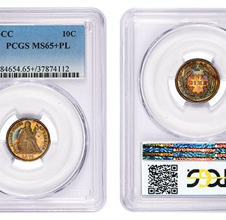 PCGS Expands Prooflike Eligibility 10c 1871-CC PCGS MS65+PL