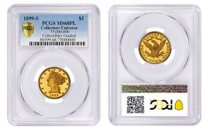 $5 1899-S PCGS MS68PL