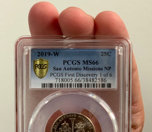 Six Lucky Collectors Split PCGS Bounty For First Discovery 2019-W San Antonio Quarters