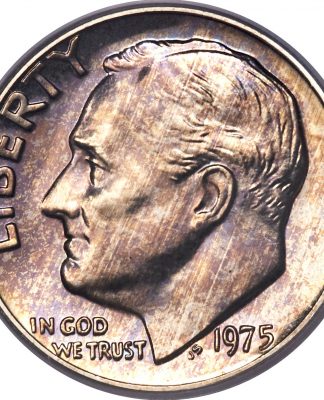 1975 No S Roosevelt Dime