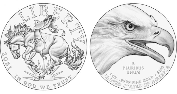 2021 Gold Silver High-Relief Liberty Coin Courtesy of U.S. Mint