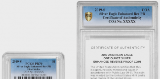 2019-S Enhanced Reverse Proof American Silver Eagle