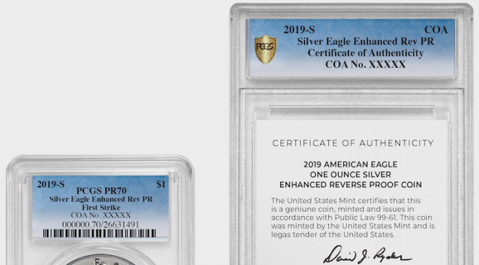 2019-S Enhanced Reverse Proof American Silver Eagle