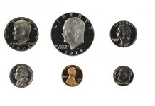 1974 Proof Coins by Bigstock