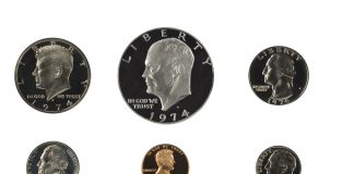 1974 Proof Coins by Bigstock