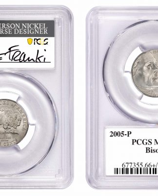 2005-P Jamie Franki Signature Courtesy of Professional Coin Grading Service