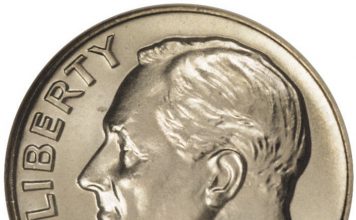 1982 No-P Roosevelt Dime