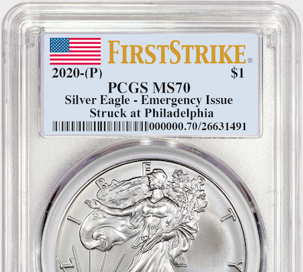 PCGS Attributing Emergency Bullion 2020 American Silver Eagles from the Philadelphia Mint PCGS 2020-P American Silver Eagle