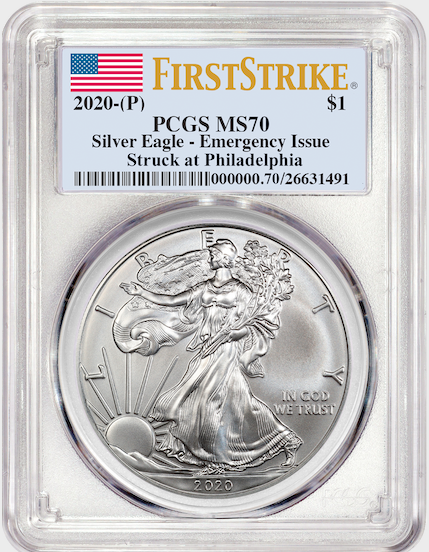 PCGS 2020-P American Silver Eagle