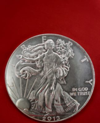Fake silver eagle obverse
