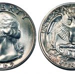 1965 quarter dollar