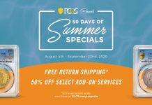 PCGS 50 Days of Summer Specials Graphics 1200x488