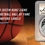 Coin Designer Justin Kunz Signs Exclusive Basketball Hall of Fame Coin Signature PCGS Labels PCGS Basketball Hall of Fame Justin Kunz
