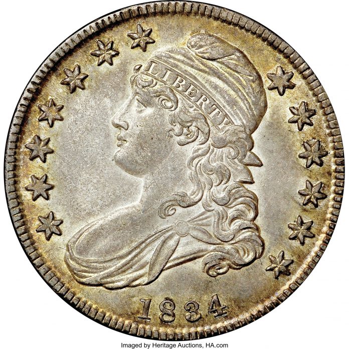 1834 Capped Bust Half Dollar