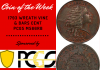 1793 Wreath Cent Vine & Bars