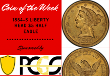 1854-S Liberty Head $5.