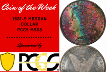 1881-S Morgan Dollar MS65