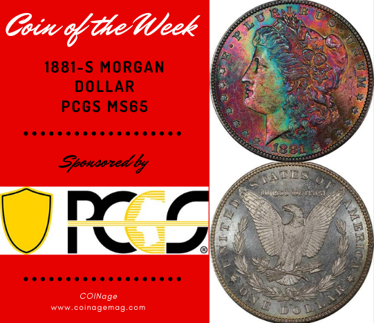 1881-S Morgan Dollar MS65
