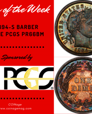 1894-S Barber Dime PCGS PR66BM