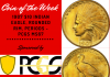 1907 $10 Eagle Rolled Rim, Periods. PCGS MS67.