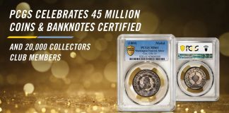 PCGS 45 Millionth Coin/20,000th Collectors Club Member