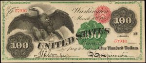 1863 U.S. $100 Banknote