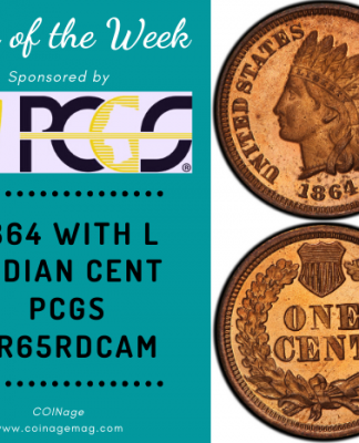 1864 With L Indian Cent PCGS PR65RDCAM. Image is courtesy of PCGS.