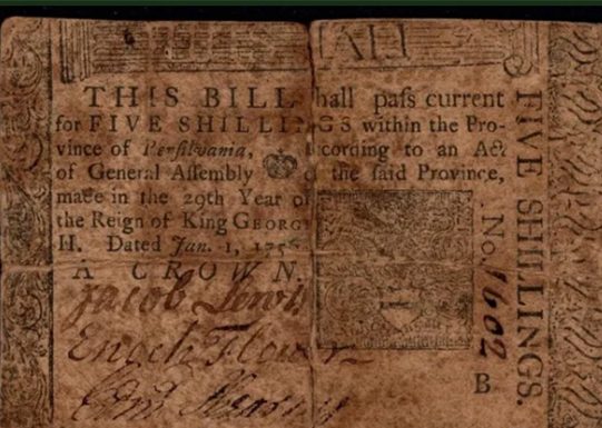 Paper Money Mindset: Franklin’s Colonial Currency