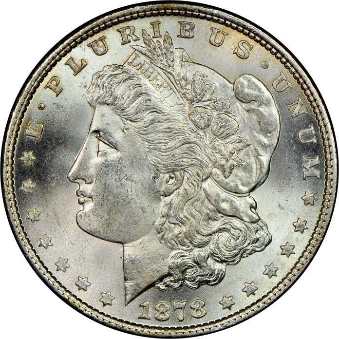 Genuine 1878 Morgan dollar. Image is courtesy of ACEF.