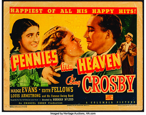 1936 “Pennies from Heaven” lobby card