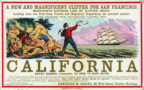 1849 gold rush advertisement