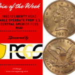 1853/2 $10 Eagle S.S. Central America, PCGS MS61. Image is courtesy of Legend Rare Coin Auctions.