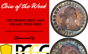 1797 Half Dollar PCGS MS66.