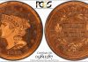 1842 PCGS Proof 65 Red (Original) Half Cent