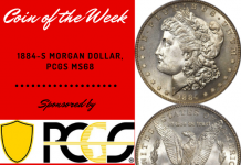 1884-S Morgan Dollar, PCGS MS68.