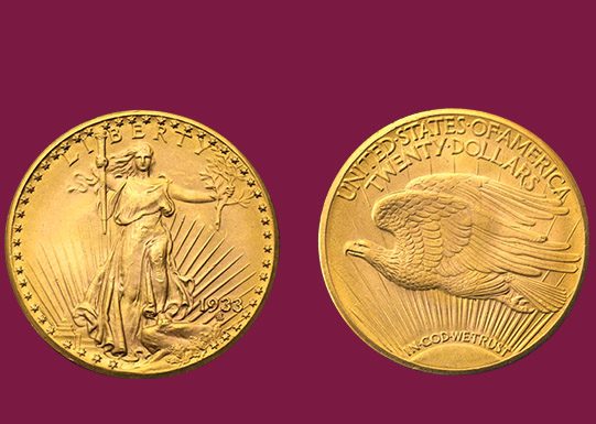 1933 Saint-Gaudens $20 Double Eagle