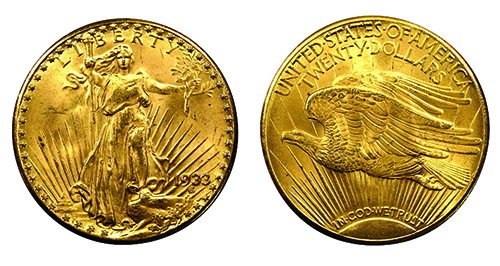 1933 Saint-Gaudens $20 Double Eagle at Smithsonian