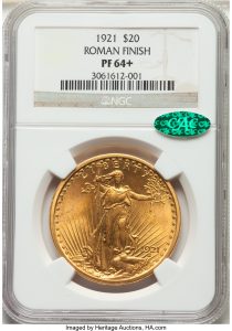 1921 NGC PF64+ $20